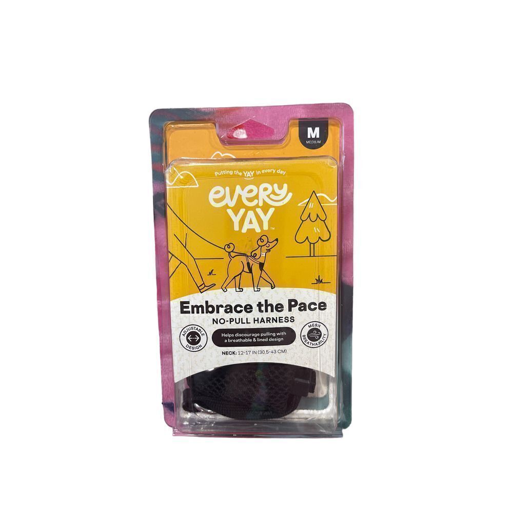EveryYay Embrace the Pace Dog Harness No Pull Red Black Medium